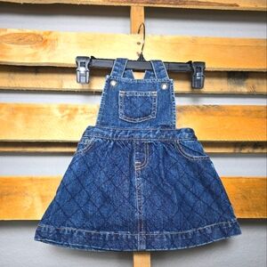 Ralph Lauren denim overall skirt Size:12M color:Blue